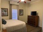 2nd King Size Bedroom with Flat Screen TV and Clock Radio